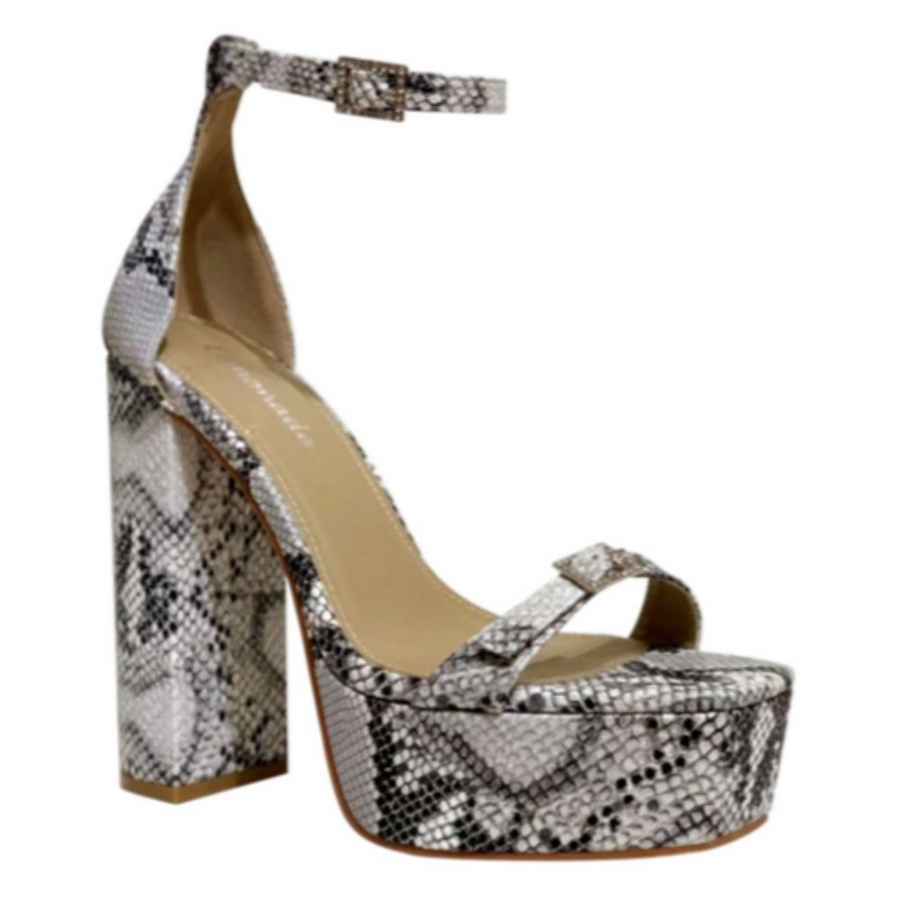 2 for $22🔥Sale Lemonade MILAN Faux Snake Chunky Platforms